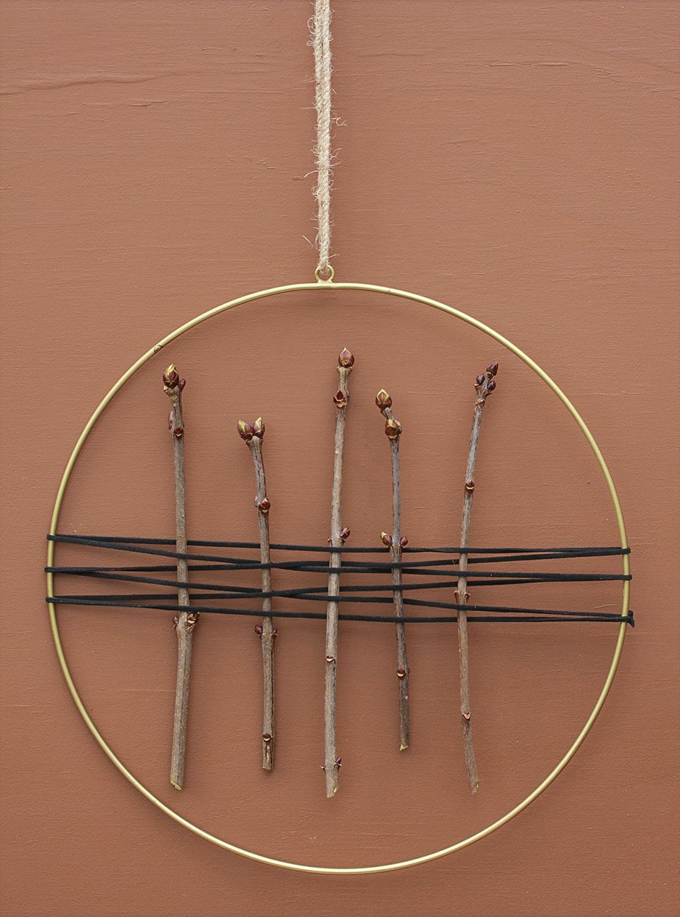 Dekorationsring antik messing