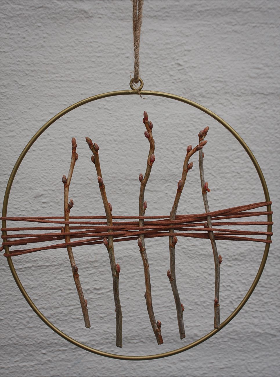 Dekorationsring antik messing