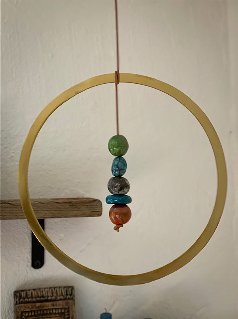 Dekorationsring antik messing