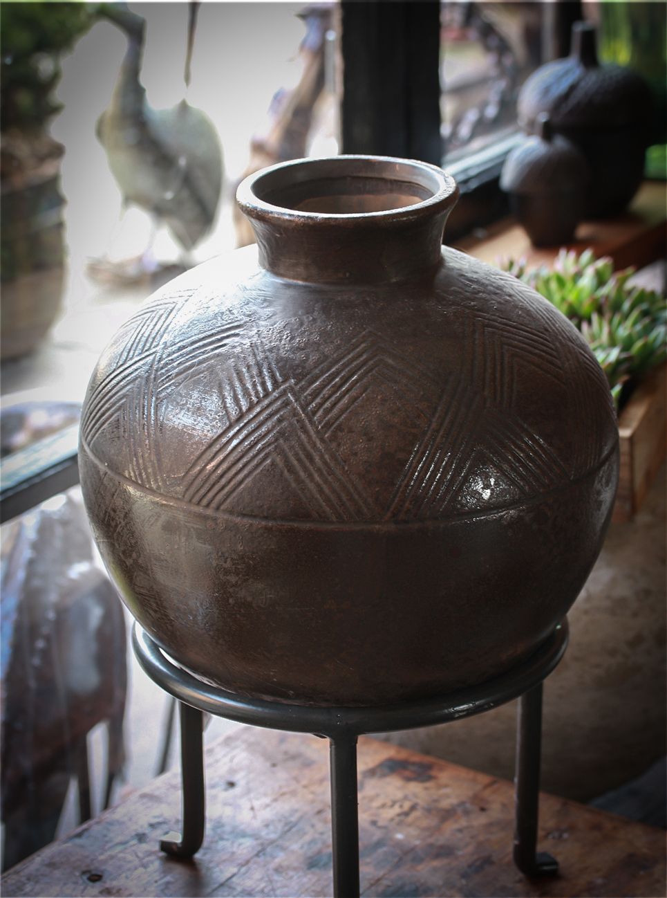 Kuglevase brun