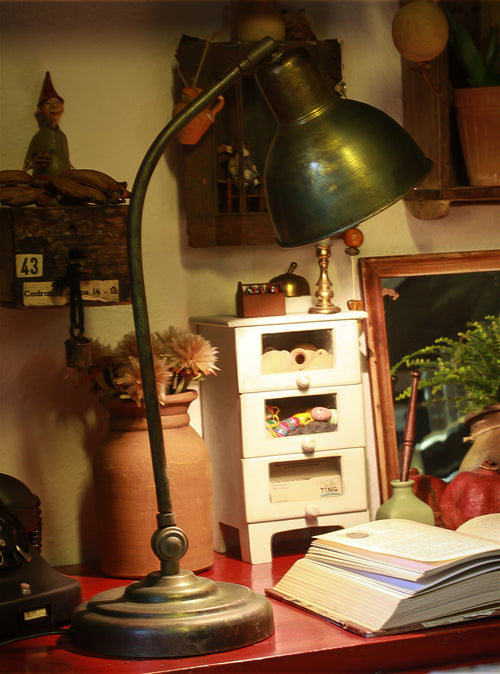 Bordlampe messing finish