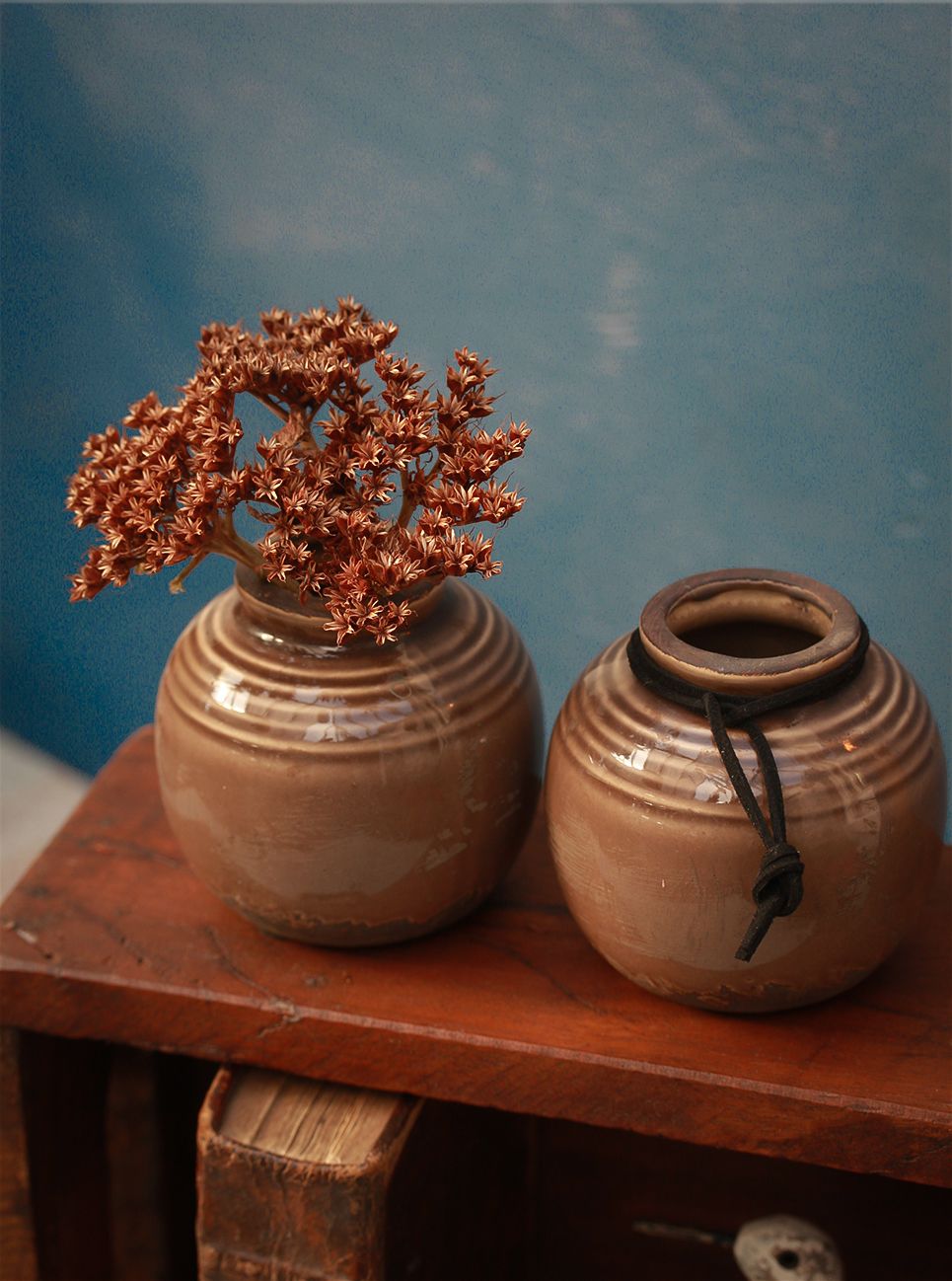 Vase mini med riller