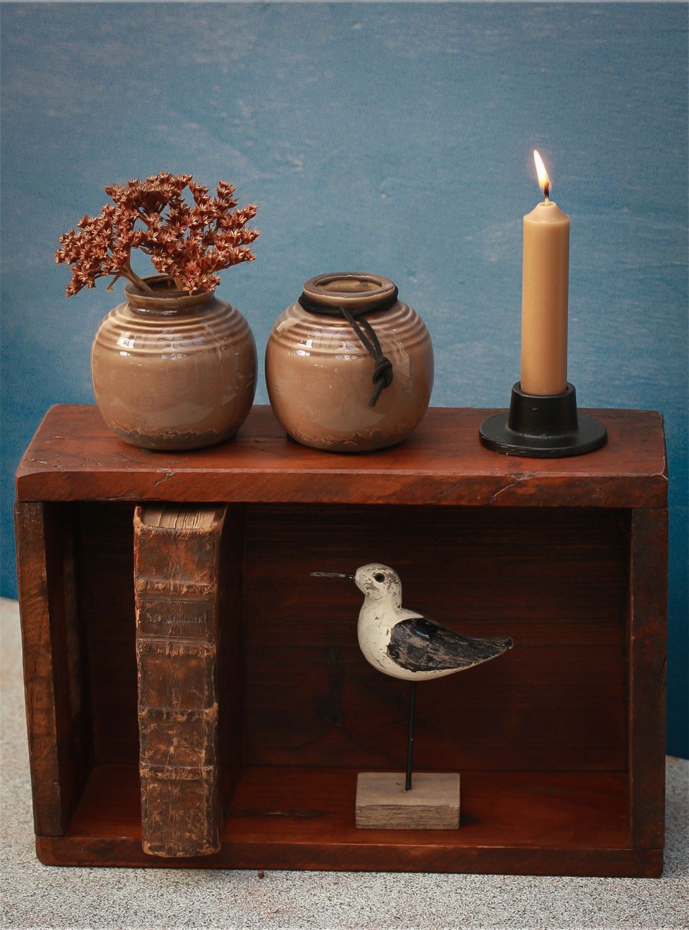 Vase mini med riller