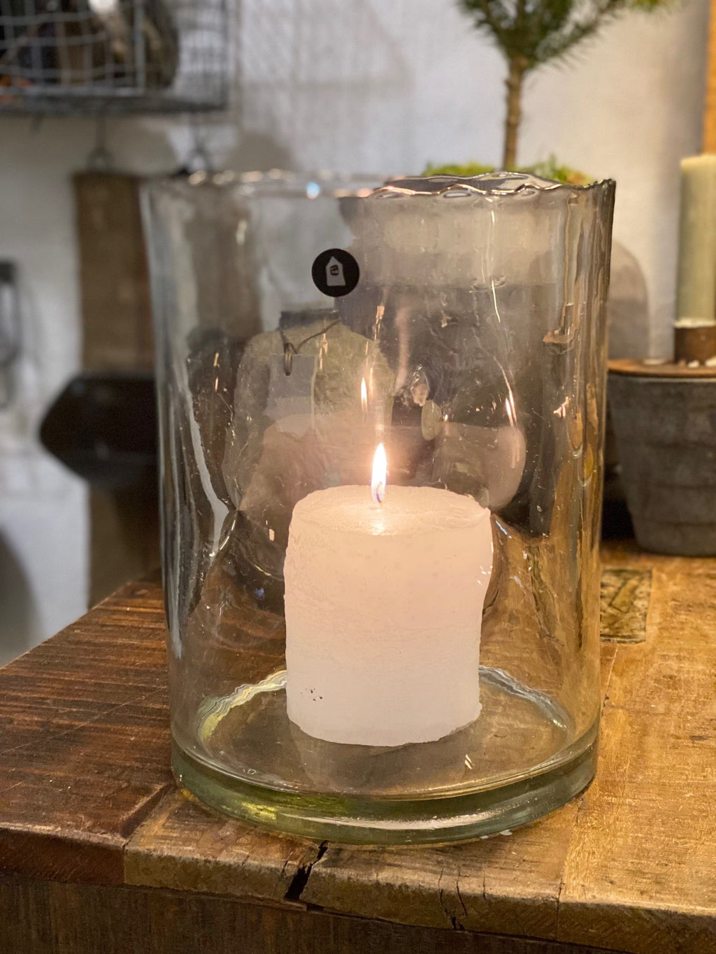 Mundblæst glas til dekoration, lys eller blomster