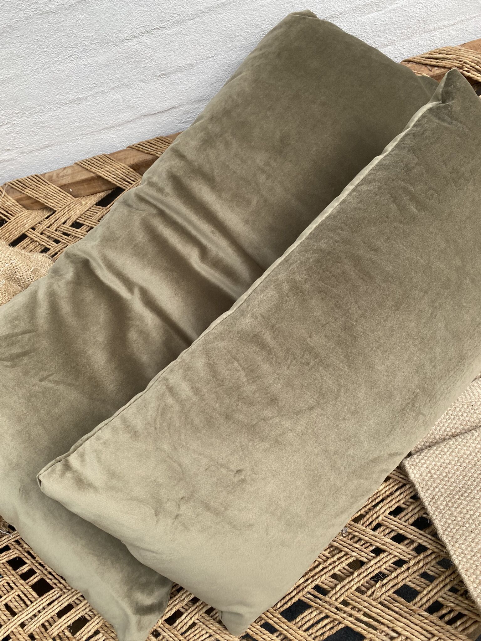Sofa hjørnemodul Box - bemærk farven er vissengrøn