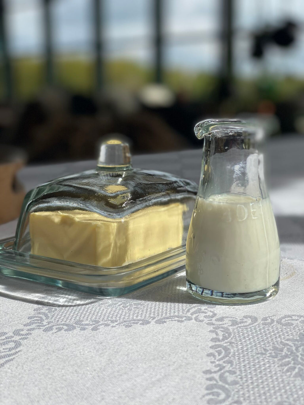 Smørboks i glas