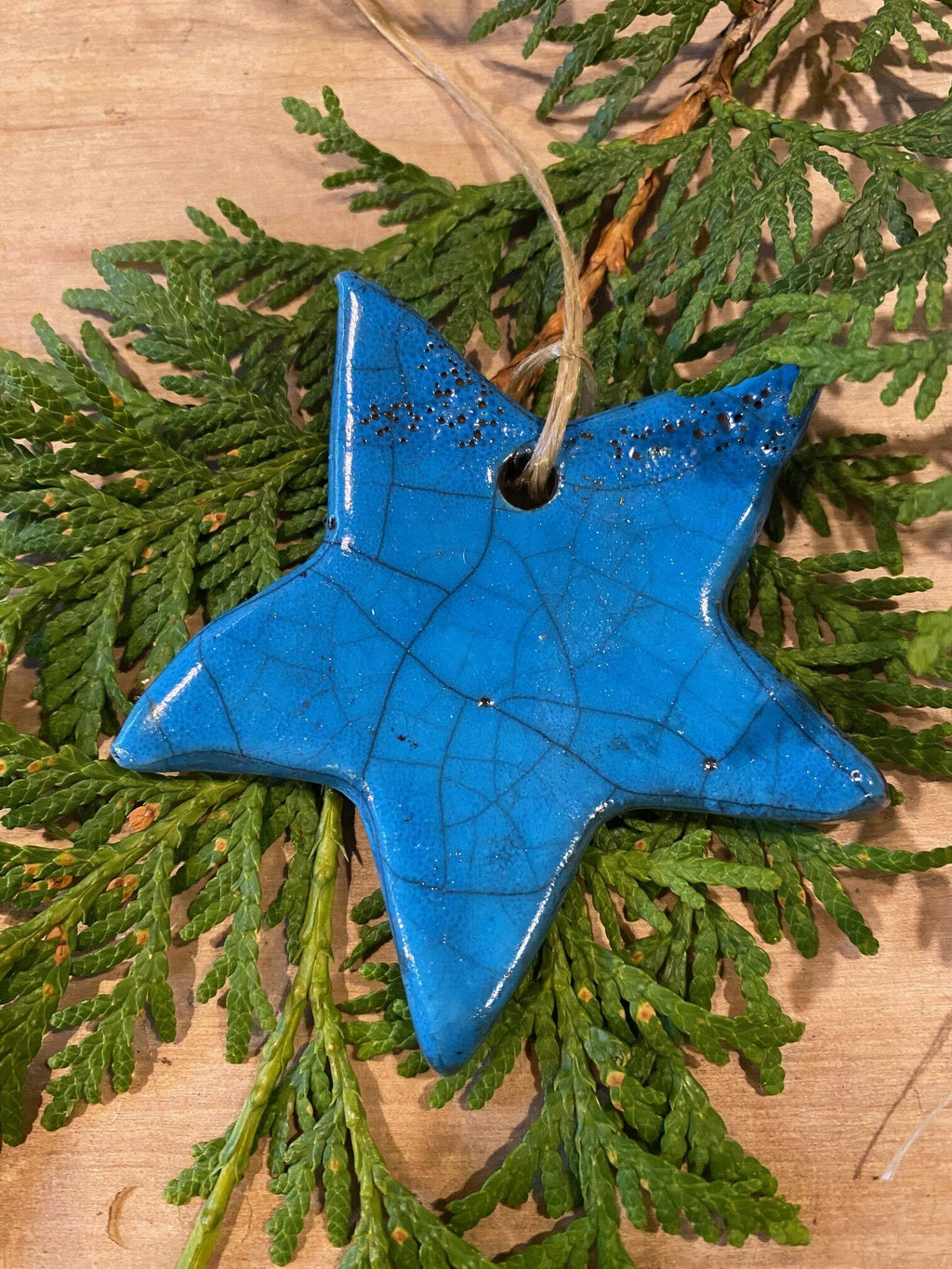 Stjerne i raku-keramik