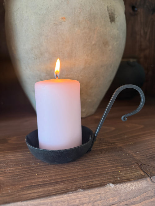 Bloklys – støvet rosa 10 cm