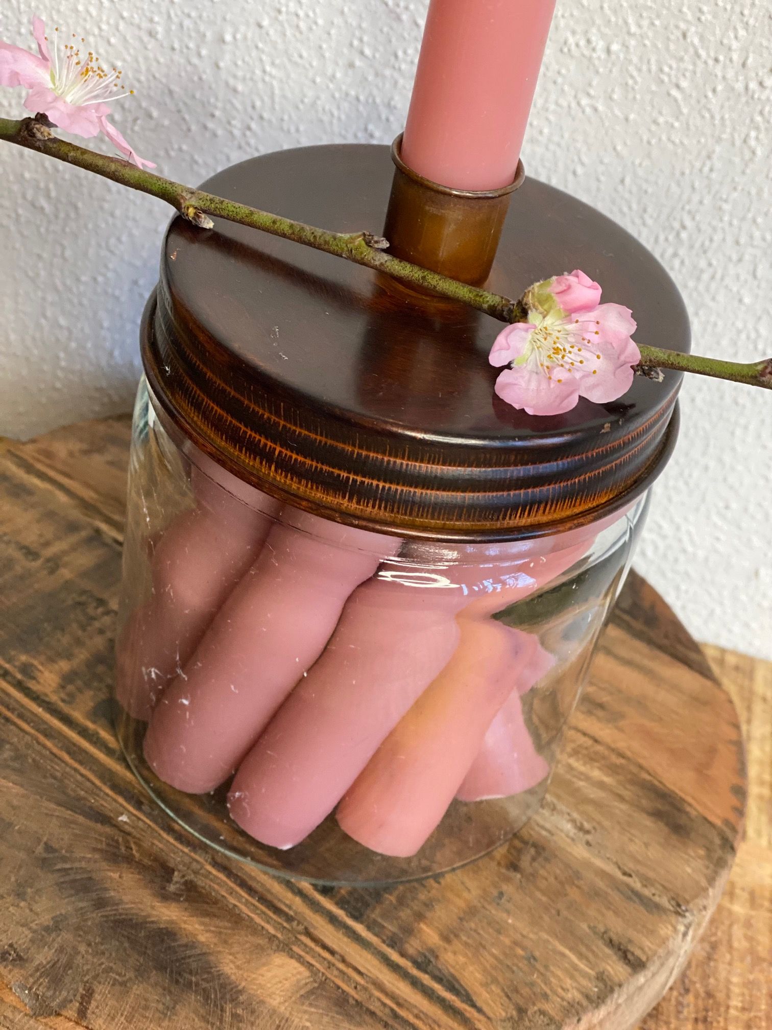Glas til bedelys med stage - med eller uden lys
