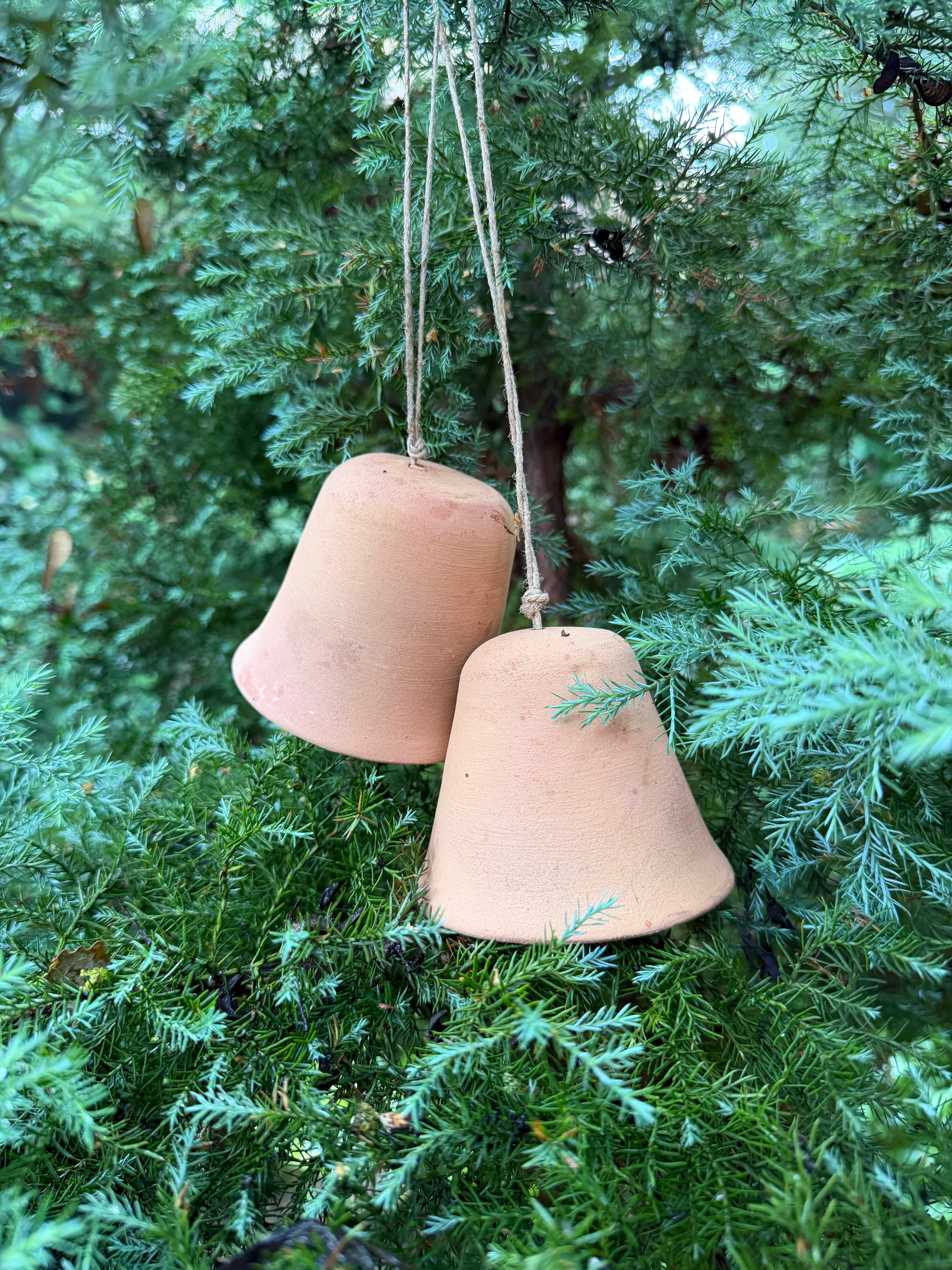 Terracotta klokker – sæt med 2