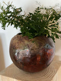 Kuglevase raku-brændt keramik