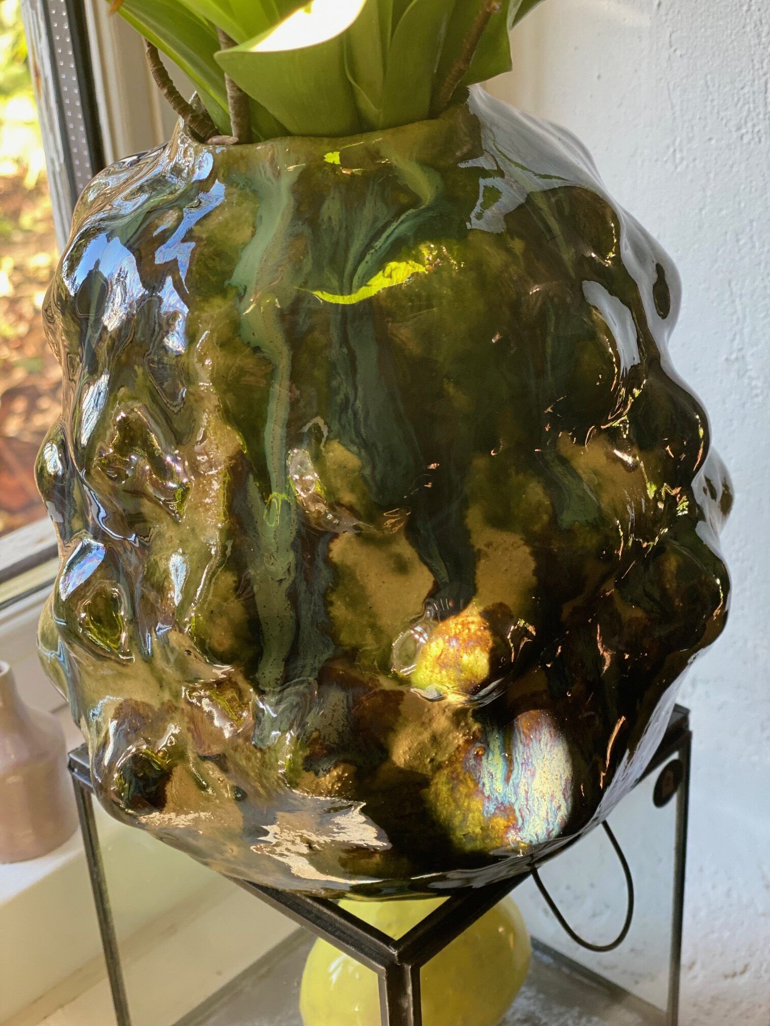 Skulptur-vase med knopper