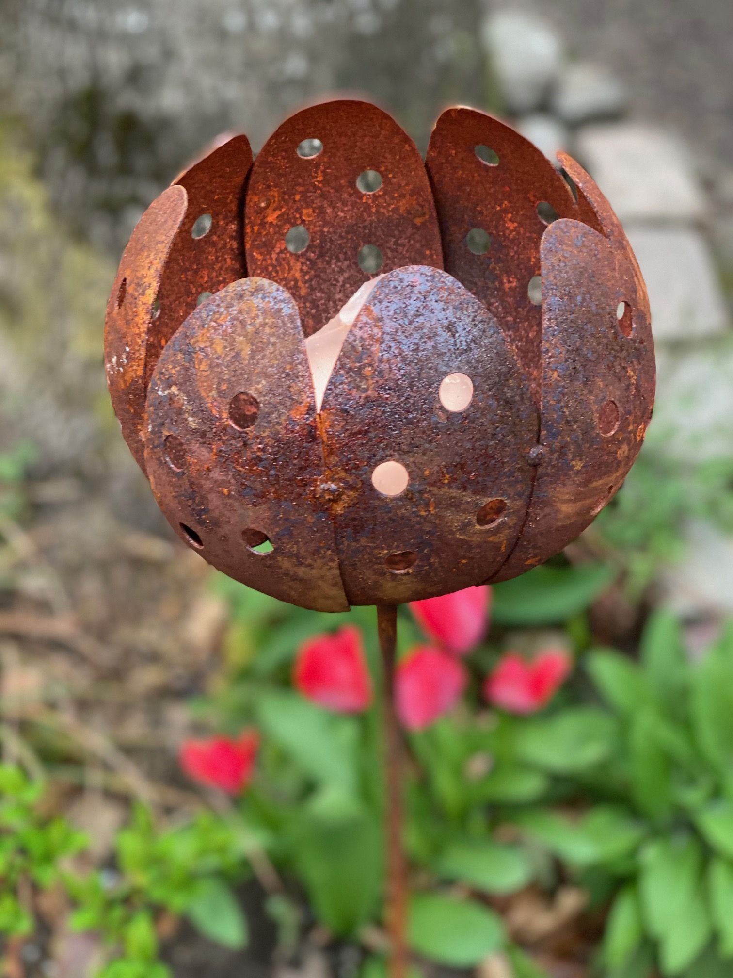 Tulipan på stang til lys eller blomster