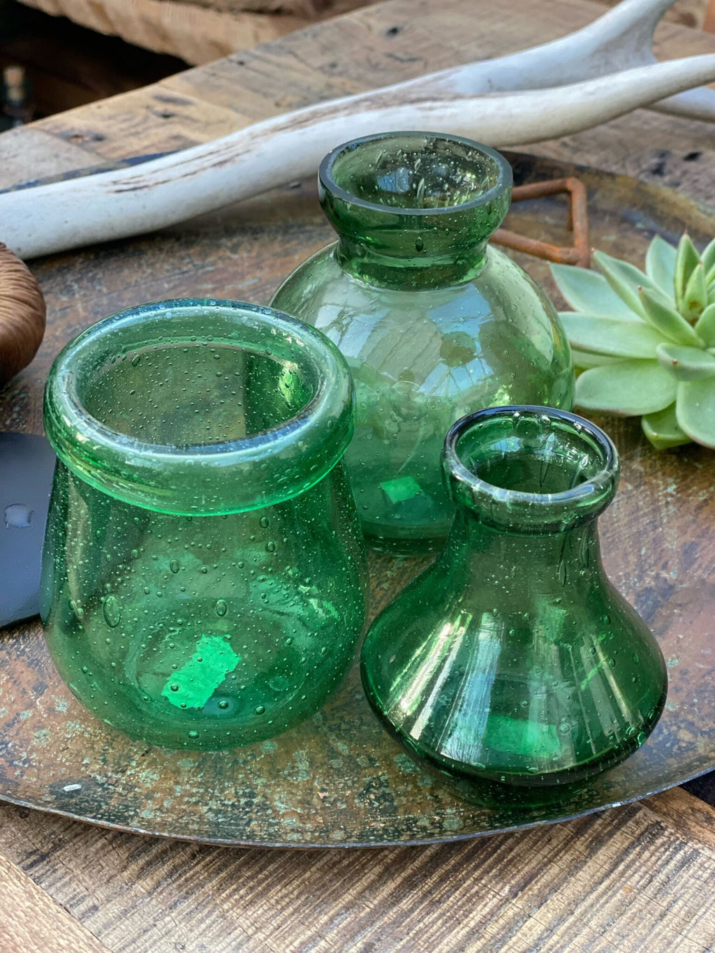 Grønne glasvaser